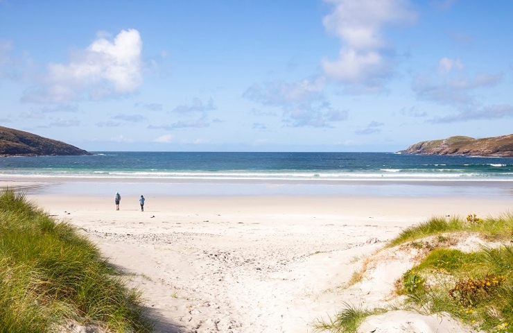A beach at Vatersay, near Barra.