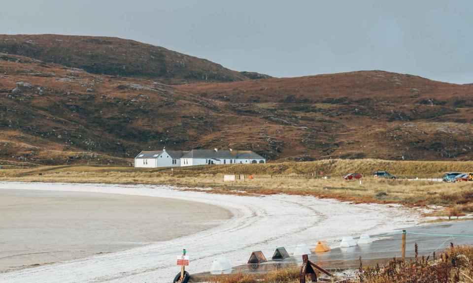 The beach on Barra, which is also Barra Airport.